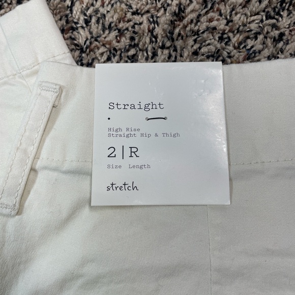 🆕 a new day Women's High-Rise Tapered Ankle Chino Pants Off White Var Sizes NWT - Picture 11 of 12